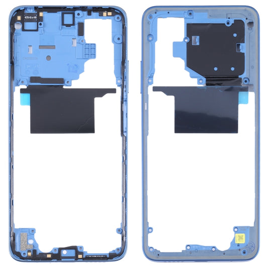 Original Middle Frame Bezel Plate for Xiaomi Poco M4 Pro 4G MZB0B5VIN(Blue) - Frame Bezel Plate by PMC Jewellery | Online Shopping South Africa | PMC Jewellery | Buy Now Pay Later Mobicred