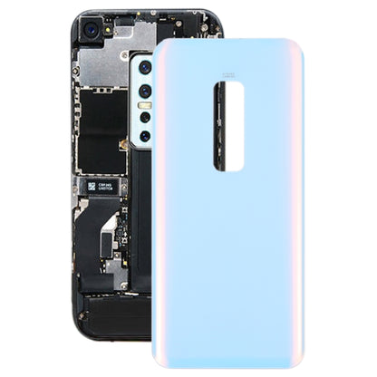 For vivo V17 Pro 1909 Glass Battery Back Cover (White) - Back Cover by PMC Jewellery | Online Shopping South Africa | PMC Jewellery | Buy Now Pay Later Mobicred