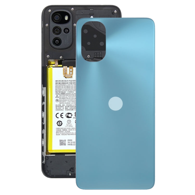 Original Battery Back Cover for Motorola Moto G22(Blue) - Back Cover by PMC Jewellery | Online Shopping South Africa | PMC Jewellery | Buy Now Pay Later Mobicred