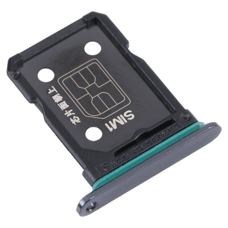 For OPPO Reno7 SE 5G SIM Card Tray + SIM Card Tray (Black) - Card Socket by PMc TechLife | Online Shopping South Africa | PMc TechLife | Buy Now Pay Later Mobicred