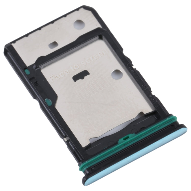 For OPPO Reno7 5G China / Reno7 5G SIM Card Tray + SIM Card Tray + Micro SD Card Tray (Green) - Card Tray by PMC TechLife | Online Shopping South Africa | PMC TechLife | Buy Now Pay Later Mobicred