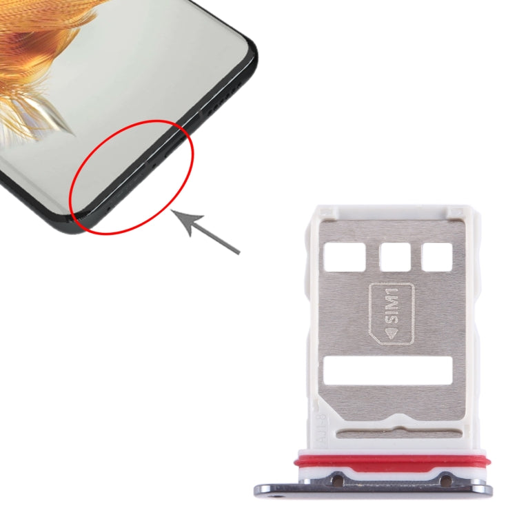 For Huawei Mate 50 Pro SIM Card Tray (Black) - Card Socket by PMc TechLife | Online Shopping South Africa | PMc TechLife | Buy Now Pay Later Mobicred