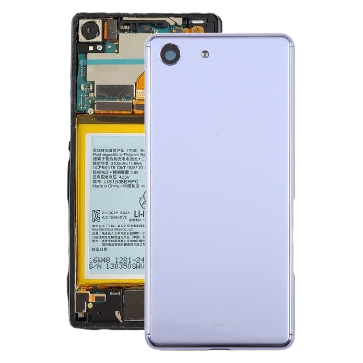 For Sony Xperia Ace Original Battery Back Cover with Camera Lens Cover(Purple) - Back Cover by PMC TechLife | Online Shopping South Africa | PMC TechLife