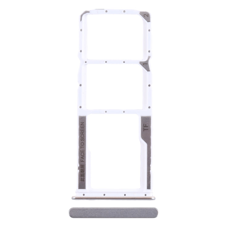 For Xiaomi Poco M5 4G SIM Card Tray + SIM Card Tray + Micro SD Card Tray (Silver) - Card Tray by PMC Jewellery | Online Shopping South Africa | PMC Jewellery