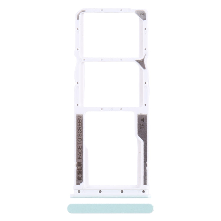 For Xiaomi Poco C55 SIM Card Tray + SIM Card Tray + Micro SD Card Tray (Green) - Card Tray by PMC Jewellery | Online Shopping South Africa | PMC Jewellery