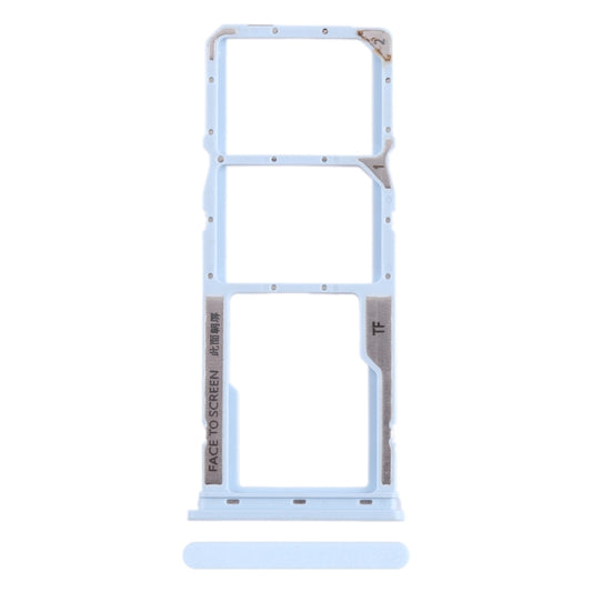 For Xiaomi Poco  C51 SIM Card Tray + SIM Card Tray + Micro SD Card Tray (Blue) - Card Tray by PMC Jewellery | Online Shopping South Africa | PMC Jewellery