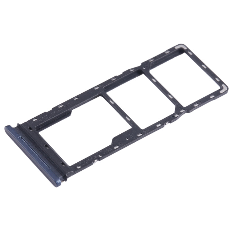 For Tecno Pova 2 SIM Card Tray + SIM Card Tray + Micro SD Card Tray (Dark Blue) - Card Tray by PMC TechLife | Online Shopping South Africa | PMC TechLife