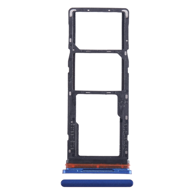 For Tecno Pop 5 LTE SIM Card Tray + SIM Card Tray + Micro SD Card Tray (Dark Blue) - Card Tray by PMC TechLife | Online Shopping South Africa | PMC TechLife