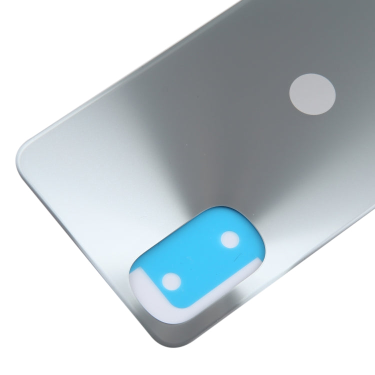 For Motorola Moto E32 Original Battery Back Cover(Silver) - Back Cover by PMC TechLife | Online Shopping South Africa | PMC TechLife