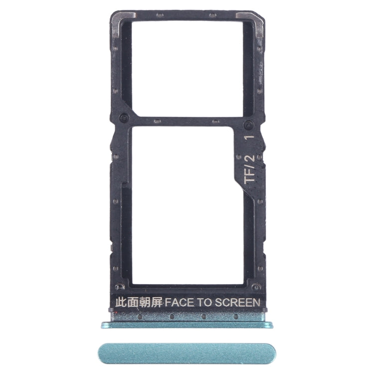 For Xiaomi Redmi Note 12 5G SIM Card Tray + SIM / Micro SD Card Tray (Green) - Card Tray by PMC TechLife | Online Shopping South Africa | PMC TechLife