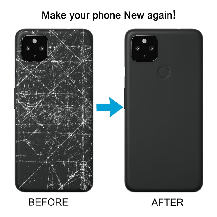 For Google Pixel 4A 5G Battery Back Cover with Camera Lens Cover(White) - Back Cover by PMC TechLife | Online Shopping South Africa | PMC TechLife | Buy Now Pay Later Mobicred