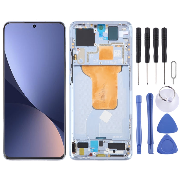 For Xiaomi 12 Original AMOLED Material LCD Screen Digitizer Full Assembly with Frame (Blue) - LCD Screen by PMC TechLife | Online Shopping South Africa | PMC TechLife