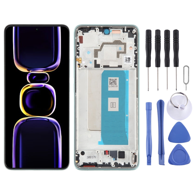 For Xiaomi Redmi K60 Pro Original OLED Material LCD Screen Digitizer Full Assembly with Frame (Green) - LCD Screen by PMC TechLife | Online Shopping South Africa | PMC TechLife
