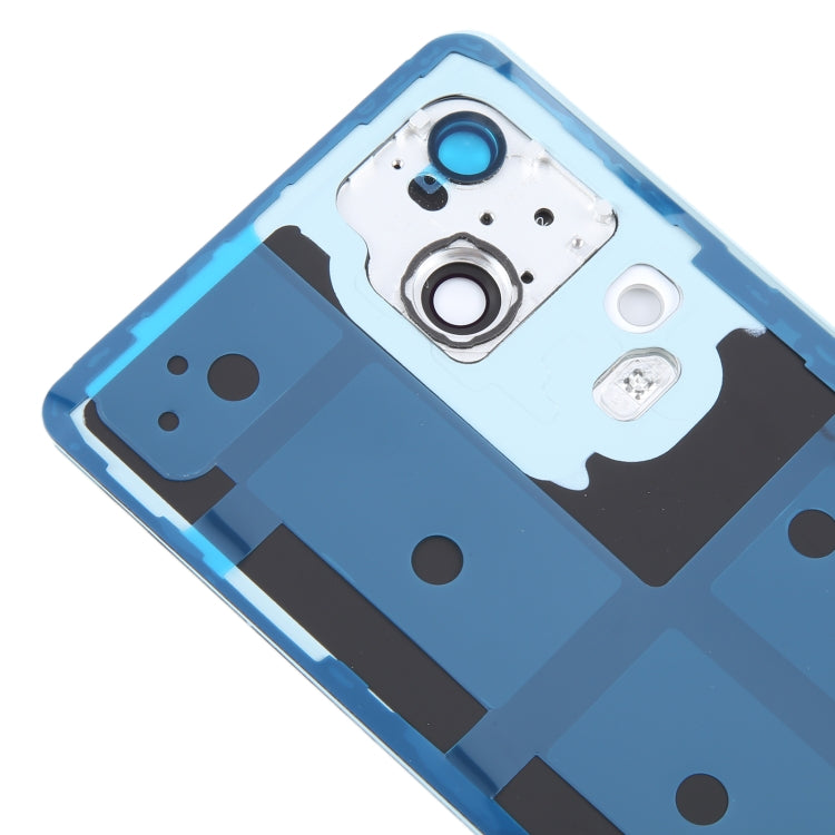 For vivo V30 Battery Back Cover with Camera Lens Cover(Blue) - Back Cover by PMC TechLife | Online Shopping South Africa | PMC TechLife | Buy Now Pay Later Mobicred