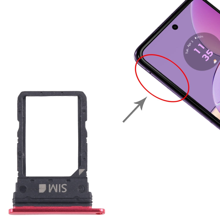 For Motorola Razr 40 Ultra Original SIM Card Tray (Red) - Card Socket by PMC Jewellery | Online Shopping South Africa | PMC Jewellery | Buy Now Pay Later Mobicred