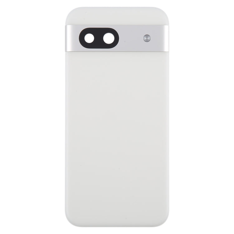 For Google Pixel 8a Original Battery Back Cover with Camera Lens Cover(Silver) - Back Cover by PMC Jewellery | Online Shopping South Africa | PMC Jewellery | Buy Now Pay Later Mobicred