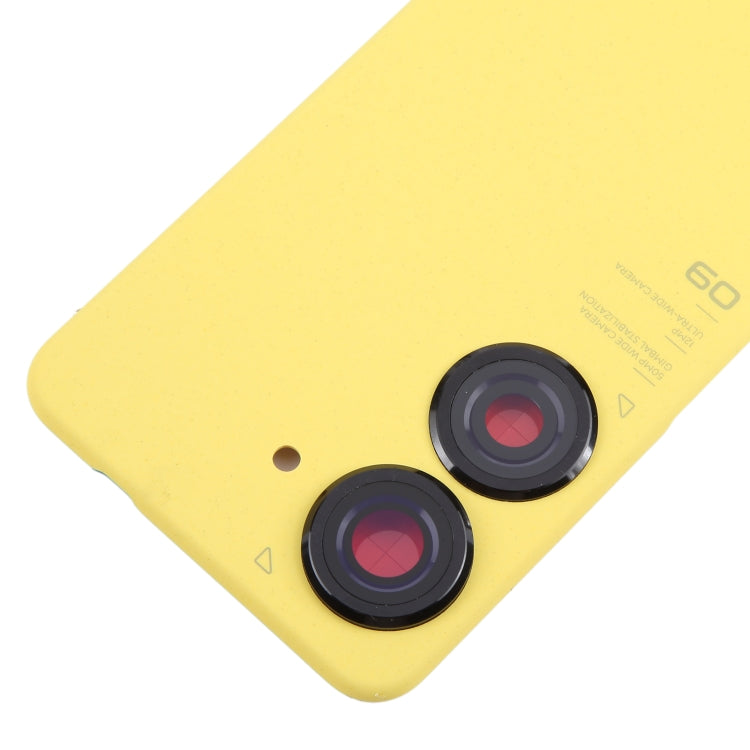 For Asus Zenfone 9 AI2202 Original Battery Back Cover with Camera Lens Cover(Yellow) - Back Cover by PMC Jewellery | Online Shopping South Africa | PMC Jewellery | Buy Now Pay Later Mobicred