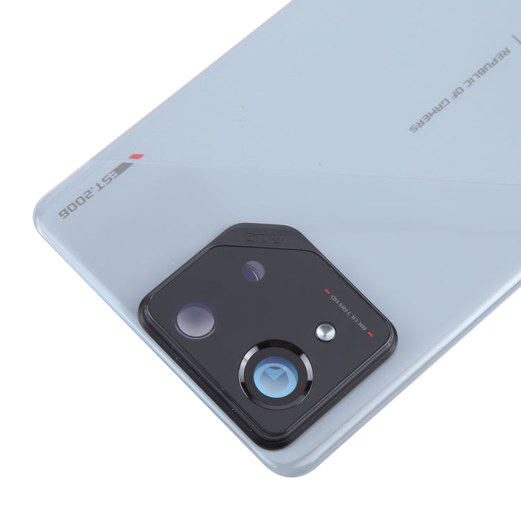 For Asus ROG Phone 8 AI2401 Original Glass Battery Back Cover with Camera Lens Cover(Grey) - Back Cover by PMC Jewellery | Online Shopping South Africa | PMC Jewellery | Buy Now Pay Later Mobicred