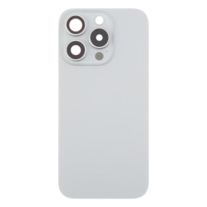 For iPhone 16 Pro Original Glass Battery Back Cover with Camera Lens Cover(Silver) -  by PMC Jewellery | Online Shopping South Africa | PMC Jewellery | Buy Now Pay Later Mobicred