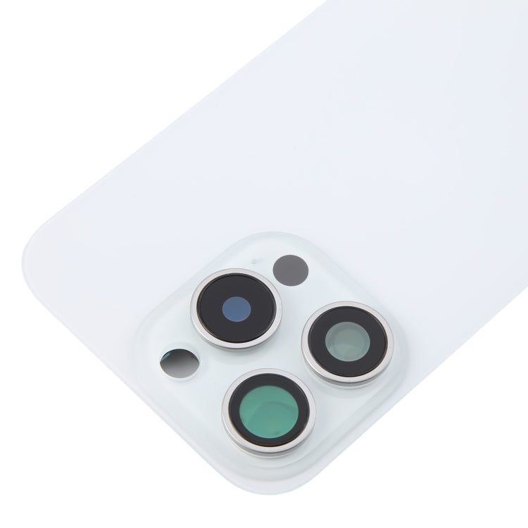 For iPhone 16 Pro Original Glass Battery Back Cover with Camera Lens Cover(White) -  by PMC Jewellery | Online Shopping South Africa | PMC Jewellery | Buy Now Pay Later Mobicred