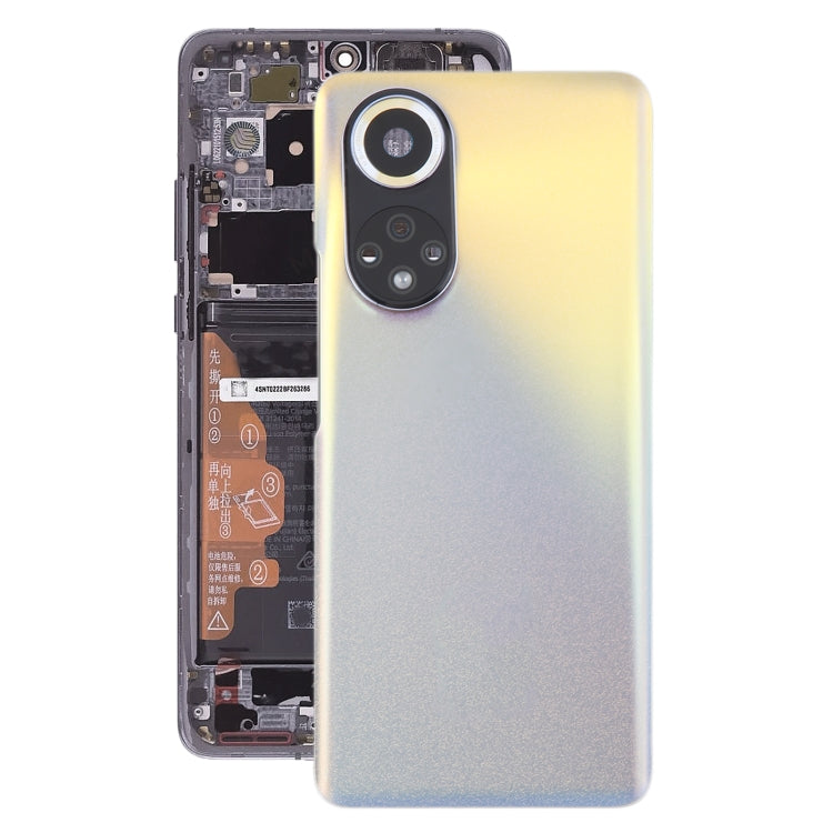 For Huawei Nova 9 Battery Back Cover with Camera Lens(Silver) - Back Cover by PMC Jewellery | Online Shopping South Africa | PMC Jewellery | Buy Now Pay Later Mobicred