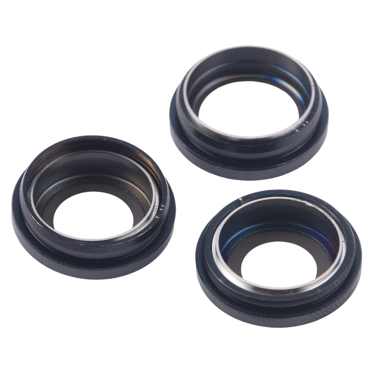 For iPhone 16 Pro 3pcs/Set Camera Lens Cover (Black) - Camera Series by PMC Jewellery | Online Shopping South Africa | PMC Jewellery | Buy Now Pay Later Mobicred