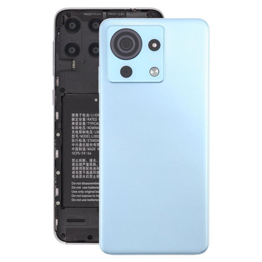 For ZTE Blade V50 Vita Battery Back Cover with Camera Lens Cover(Blue) - For ZTE by PMC Jewellery | Online Shopping South Africa | PMC Jewellery | Buy Now Pay Later Mobicred