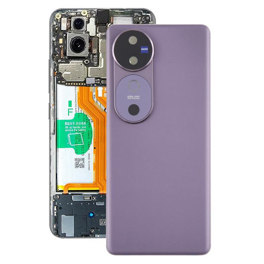 For vivo V40 Battery Back Cover with Camera Lens Cover(Purple) - Back Cover by PMC Jewellery | Online Shopping South Africa | PMC Jewellery | Buy Now Pay Later Mobicred