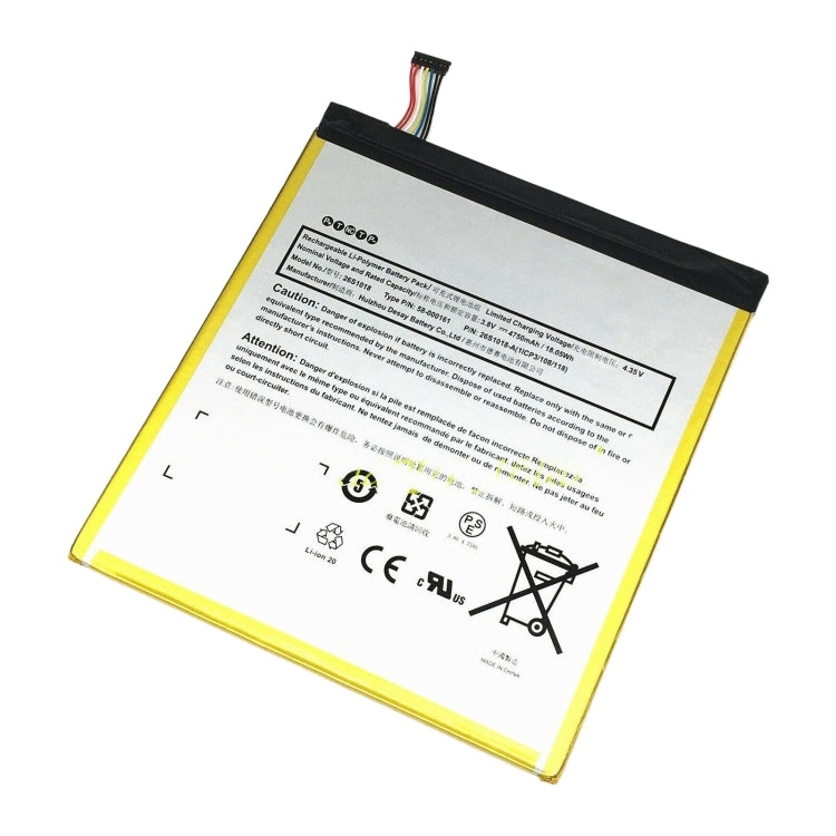 For Amazon Kindle Fire HD 8 6th Gen PR53DC 4750mAh Li-polymer Battery Replacement - For Watch by PMC Jewellery | Online Shopping South Africa | PMC Jewellery | Buy Now Pay Later Mobicred