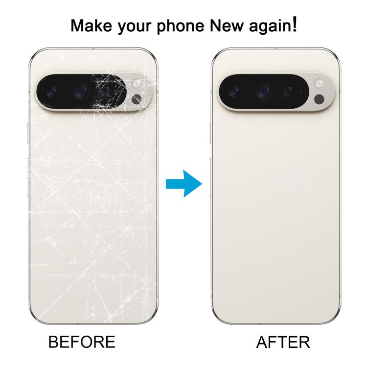For Google Pixel 9 Pro Original Back Cover(White) - Back Cover by PMc TechLife | Online Shopping South Africa | PMc TechLife | Buy Now Pay Later Mobicred