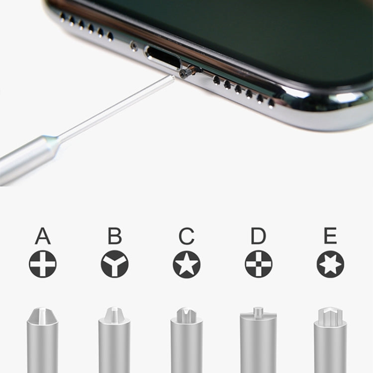 XL-655 3D Non-slip Hollow Cross Tip Middle Bezel 2.5 Screwdriver - free shipping - PMC TechLife - Order now!