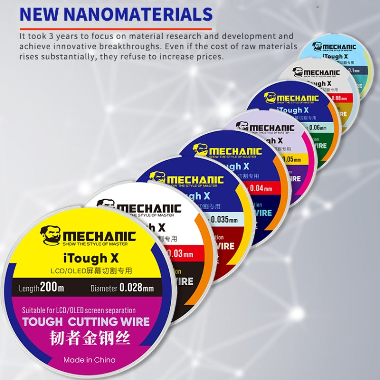 MECHANIC iTough X 200M 0.1MM LCD OLED Screen Cutting Wire - Welding Wire by MECHANIC | Online Shopping South Africa | PMC TechLife | Buy Now Pay Later Mobicred