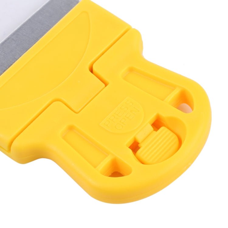 Glue Remover Squeegee Sticker Cleaner Plastic Handle Scraper(Yellow) - free shipping - PMC TechLife - Order now!