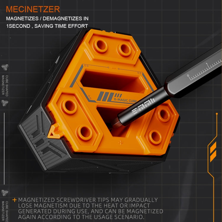 JAKEMY JM-Z21 Cube Shaped Screwdriver Magnetizer/Demagnetizer (Purple) - Magnetizer Demagnetizer Tool by JAKEMY | Online Shopping South Africa | PMC Jewellery | Buy Now Pay Later Mobicred