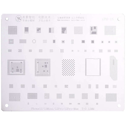 Mijing iPH-15 0.12mm BGA Reballing Stencil Planting for iPhone 12 / 12 Mini / 12 Pro / 12 Pro Max - BGA Stencils by MIJING | Online Shopping South Africa | PMC Jewellery | Buy Now Pay Later Mobicred