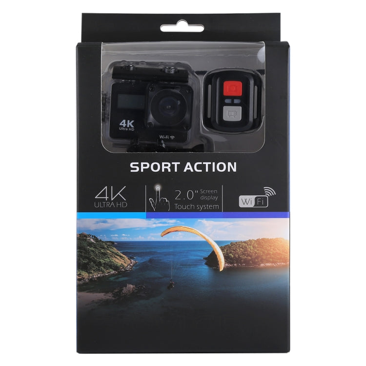 S300 HD 4K WiFi 12.0MP Sport Camera with Remote Control & 30m Waterproof Case, 2.0 inch LTPS Touch Screen + 0.66 inch Front Display, Generalplus 4248, 170 Degree A Wide Angle Lens(Black) - Other Camera by PMC Jewellery | Online Shopping South Africa | PMC Jewellery | Buy Now Pay Later Mobicred