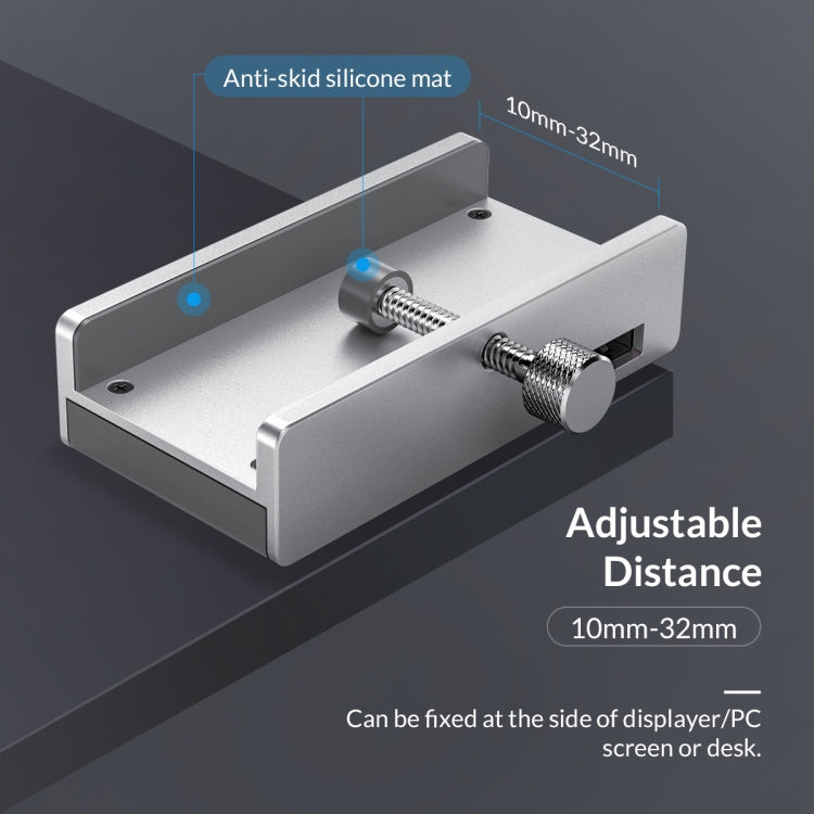 ORICO MH2AC-U3 Clip-type 2 Ports USB3.0 HUB with SD Card Reader - USB 3.0 HUB by ORICO | Online Shopping South Africa | PMC Jewellery | Buy Now Pay Later Mobicred