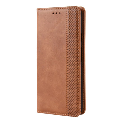 Magnetic Buckle Retro Crazy Horse Texture Horizontal Flip Leather Case for Google Pixel 3a , with Holder & Card Slots & Photo Frame(Brown) - Google Cases by PMC Jewellery | Online Shopping South Africa | PMC Jewellery | Buy Now Pay Later Mobicred