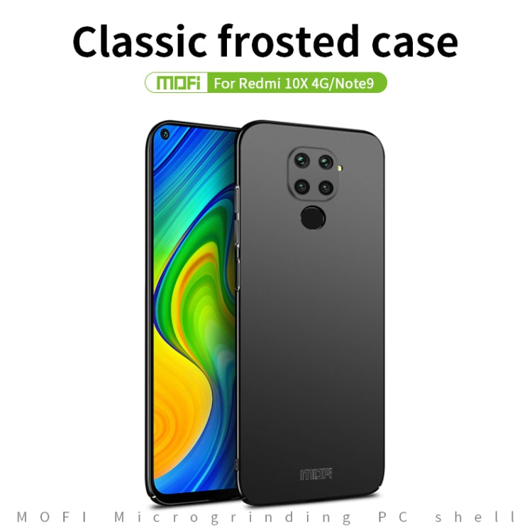 For Xiaomi Redmi 10X 4G MOFI Frosted PC Ultra-thin Hard Case(Black) - Xiaomi Cases by MOFI | Online Shopping South Africa | PMC TechLife | Buy Now Pay Later Mobicred