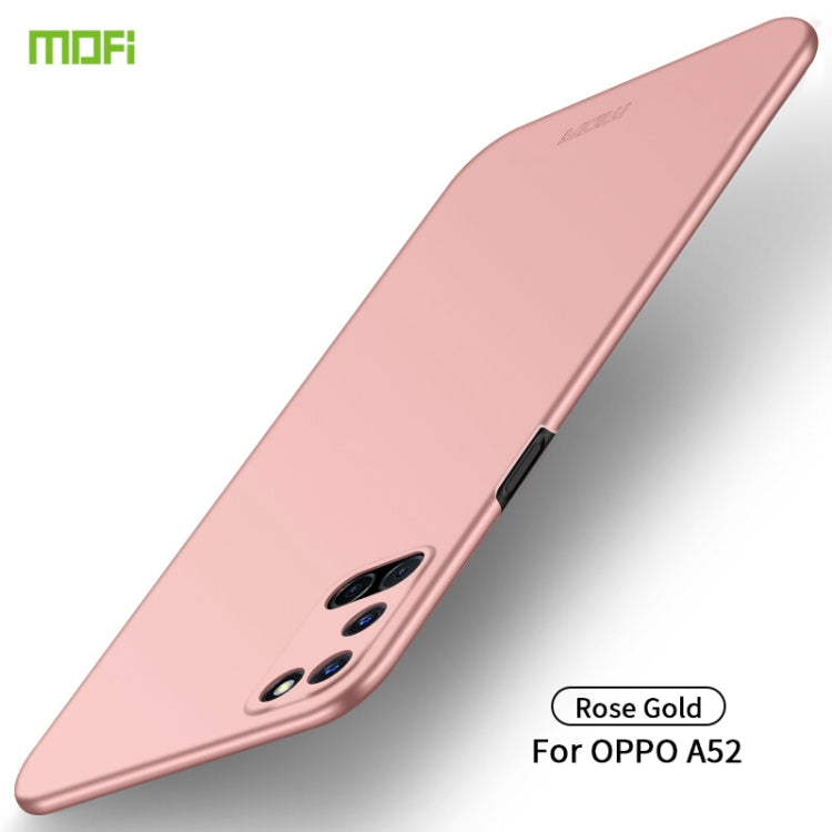 For OPPO A52 MOFI Frosted PC Ultra-thin Hard Case(Rose gold) - OPPO Cases by MOFI | Online Shopping South Africa | PMC TechLife
