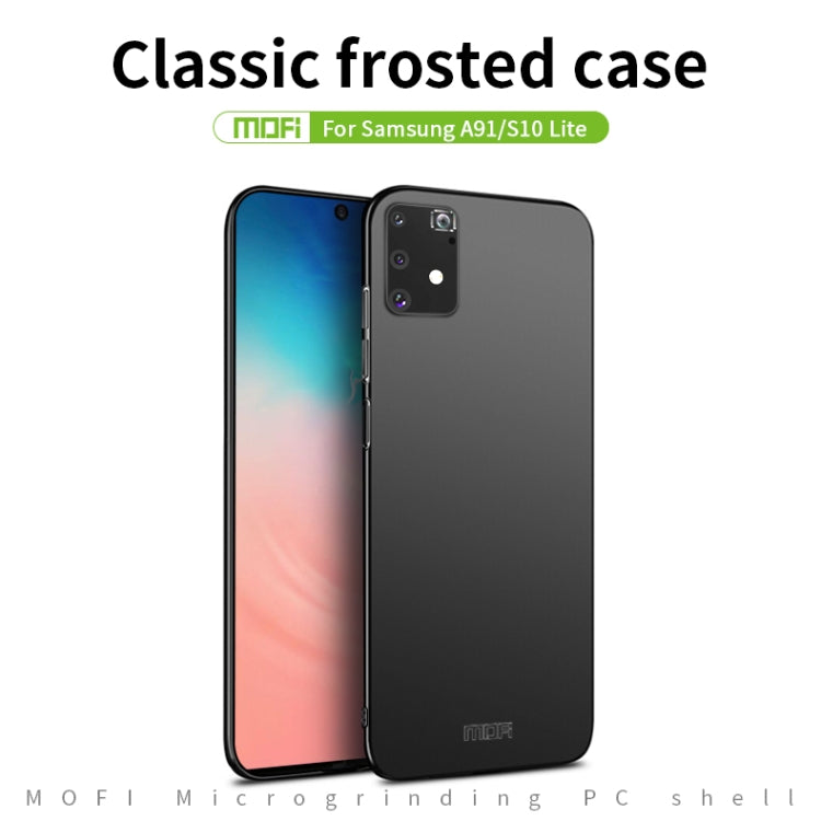 For Samsung Galaxy A91/S10Lite MOFI Frosted PC Ultra-thin Hard C(Blue) - Galaxy Phone Cases by MOFI | Online Shopping South Africa | PMC Jewellery