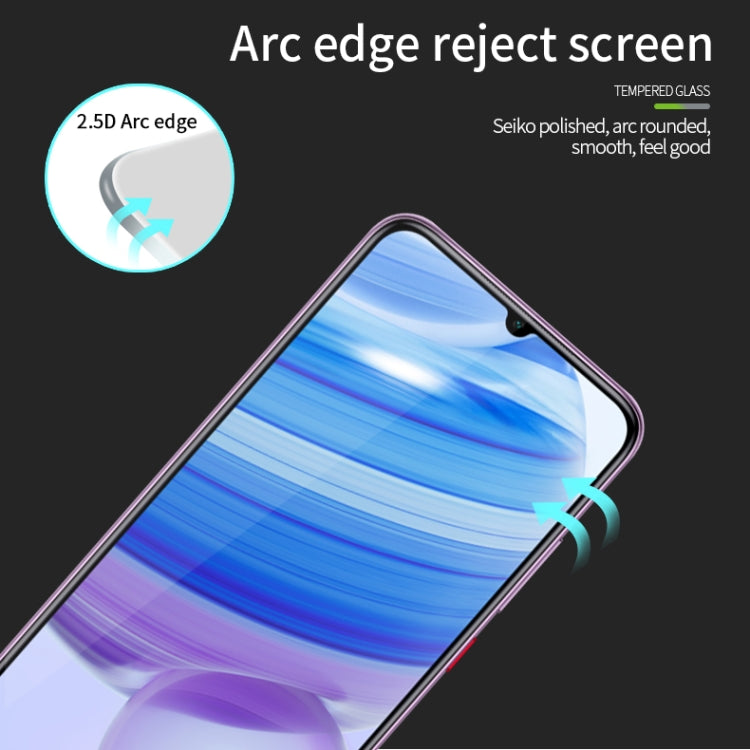 For Xiaomi RedMi 10X 5G MOFI 9H 2.5D Full Screen Tempered Glass Film(Black) -  by MOFI | Online Shopping South Africa | PMC Jewellery