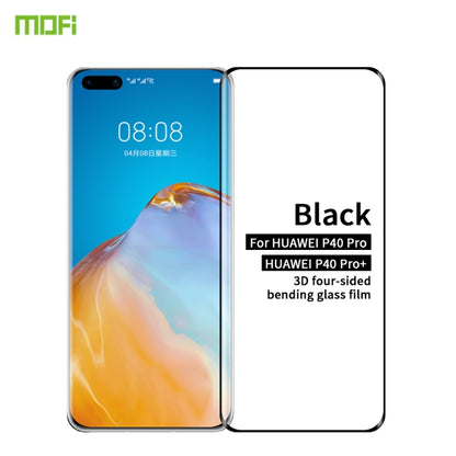 For Huawei P40 Pro / P40 Pro+ MOFI 9H 3D Explosion Proof Thermal Bending Full Screen Covered Tempered Glass Film(Black) - Huawei Tempered Glass by MOFI | Online Shopping South Africa | PMC Jewellery