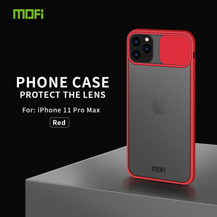 For iPhone 11 Pro Max MOFI Xing Dun Series Translucent Frosted PC + TPU Privacy Anti-glare Shockproof All-inclusive Protective Case(Red) - iPhone 11 Pro Max Cases by MOFI | Online Shopping South Africa | PMC TechLife