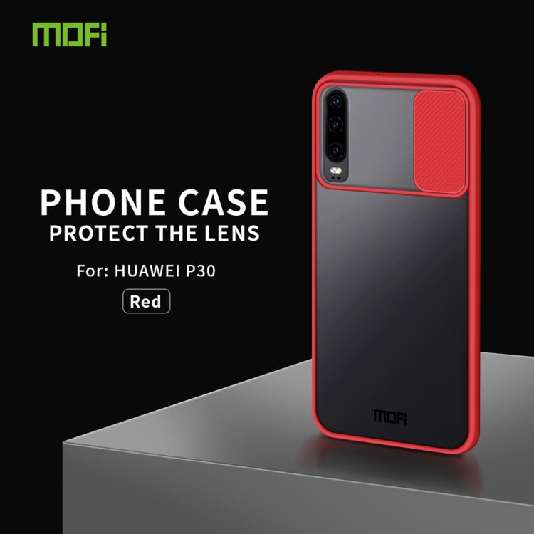 For Huawei P30 MOFI Xing Dun Series PC + TPU Anti-peep Waterproof And Anti-drop All-inclusive Protective Shell, Translucent Frosted(Red) - Huawei Cases by MOFI | Online Shopping South Africa | PMC TechLife | Buy Now Pay Later Mobicred