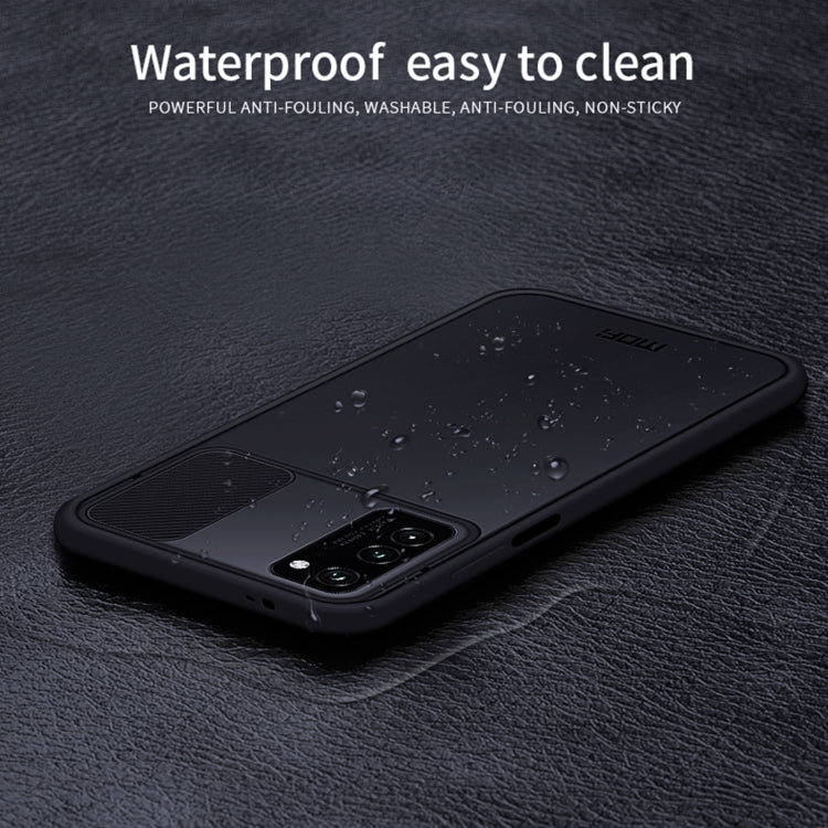 For Huawei HonorV30 MOFI Xing Dun Series PC + TPU Anti-peep Waterproof And Anti-drop All-inclusive Protective Shell, Translucent Frosted(Black) - Huawei Cases by MOFI | Online Shopping South Africa | PMC Jewellery