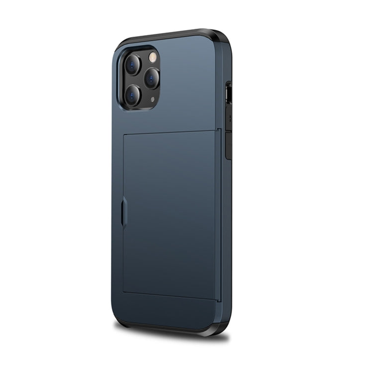 For iPhone 12 mini Shockproof Rugged Armor Protective Case with Card Slot(Dark Blue) - iPhone 12 mini Cases by PMC TechLife | Online Shopping South Africa | PMC TechLife