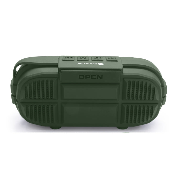 NewRixing NR-3023 Portable Stereo Wireless Bluetooth Speaker, Built-in Microphone, Support TF Card / FM(Green) - Desktop Speaker by NewRixing | Online Shopping South Africa | PMC Jewellery | Buy Now Pay Later Mobicred