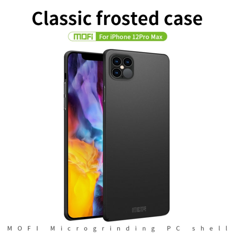 For iPhone 12 Pro Max MOFI Frosted PC Ultra-thin Hard Case(Gold) - iPhone 12 Pro Max Cases by MOFI | Online Shopping South Africa | PMC Jewellery