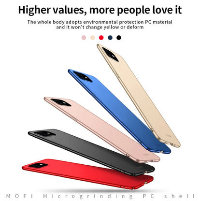 For iPhone 12 / 12 Pro MOFI Frosted PC Ultra-thin Hard Case(Blue) - iPhone 12 / 12 Pro Cases by MOFI | Online Shopping South Africa | PMC Jewellery